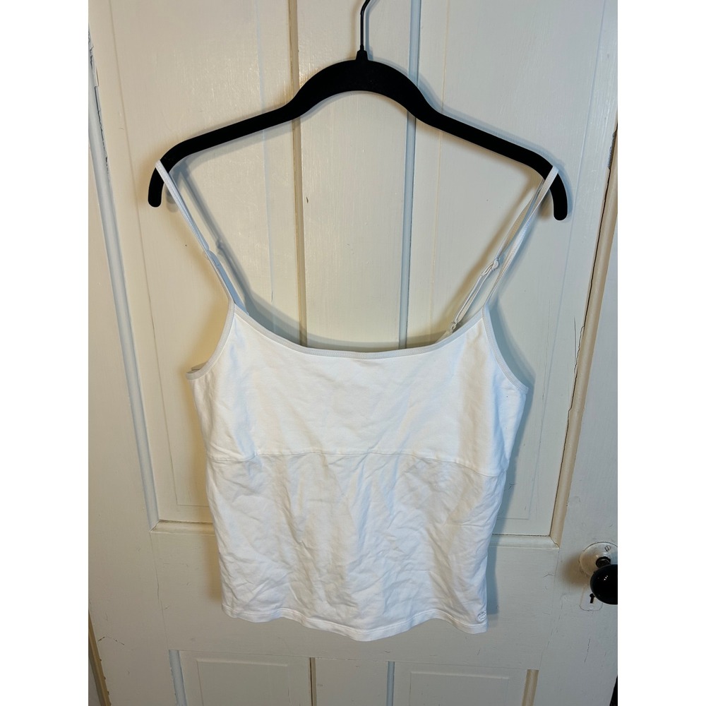 Sunday Best Aritzia White Cami Top Adjustable Straps Size L 126572